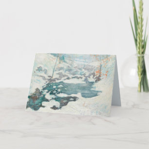 Tarjeta Festiva Icebound por John Henry Twachtman
