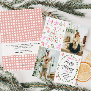 Tarjeta Festiva Iconos caprichosos dibujan fiestas felices 2 fotos