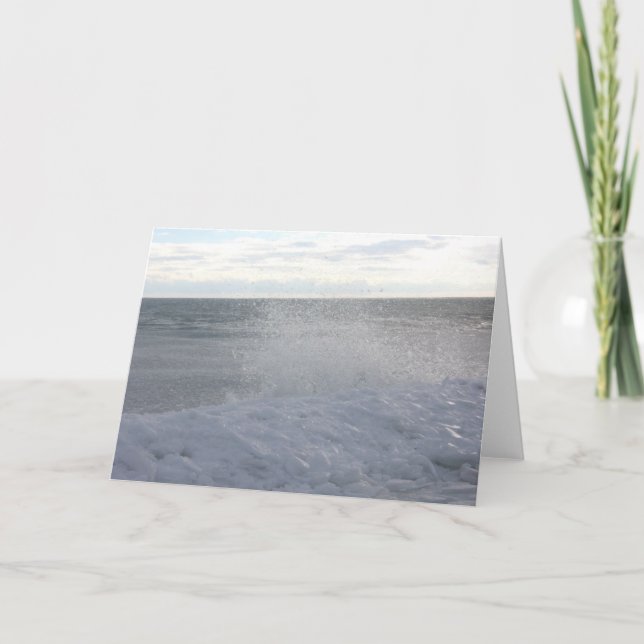Tarjeta Festiva Icy Shore (Anverso)