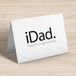 Tarjeta Festiva iDad - Hay una Gorra Para Eso (i Dad)