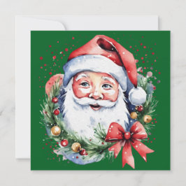 Tarjeta Festiva Ideas de regalo de Santa Claus