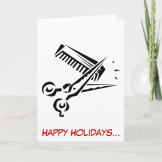 Tarjeta Festiva Ideas del regalo del peluquero