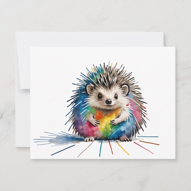 Tarjeta Festiva Igel (Anverso)