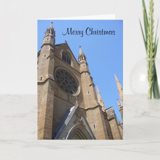 Tarjeta Festiva Iglesia de los navidades (Anverso)