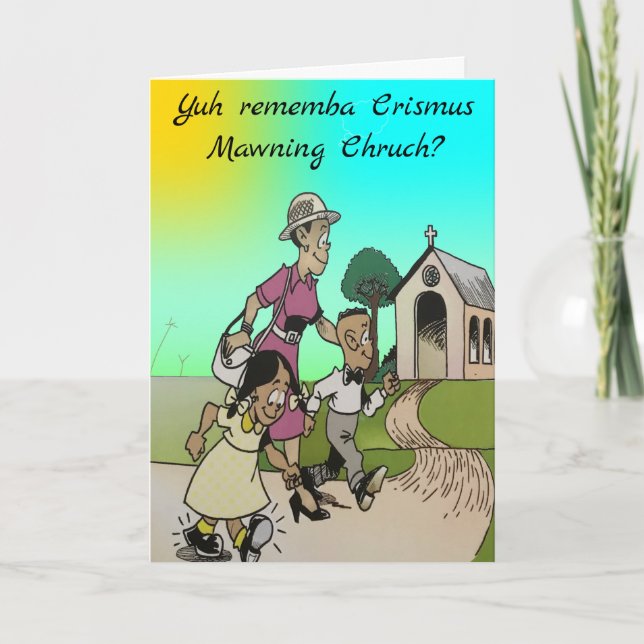 Tarjeta Festiva Iglesia de los navidades (Anverso)