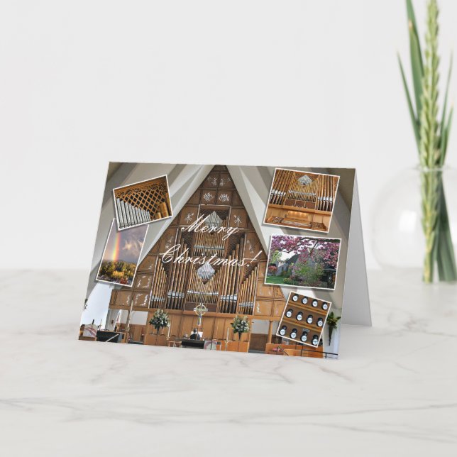 Tarjeta Festiva Iglesia de San Esteban, Seattle (Anverso)