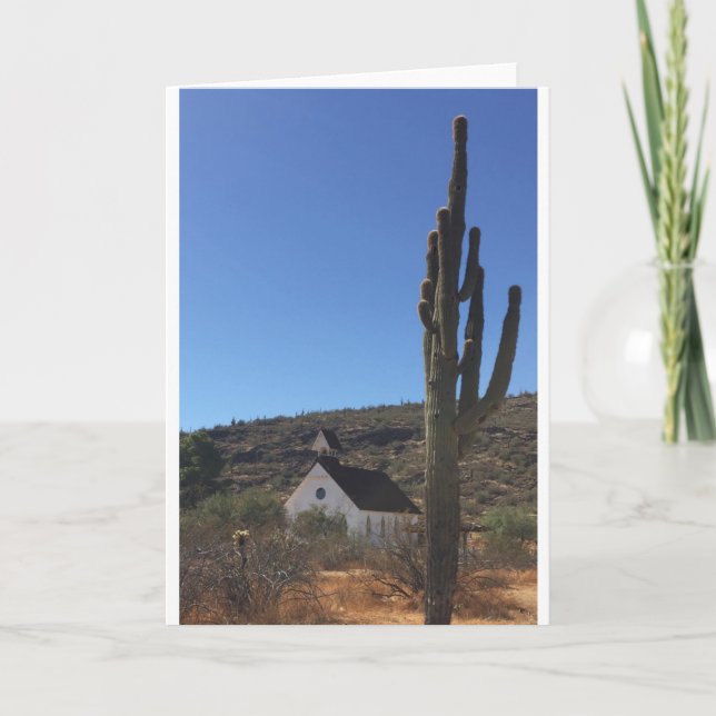 Tarjeta Festiva Iglesia del Oeste Viejo (Anverso)