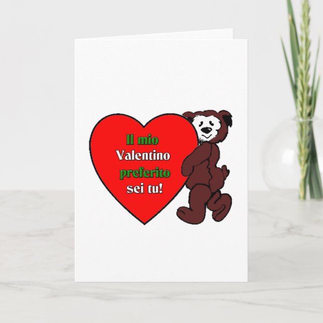 Tarjeta Festiva Il mio Valentino Perferito Sei Tu (Anverso)