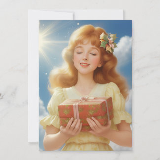 Tarjeta Festiva Illustration rétro de Noël