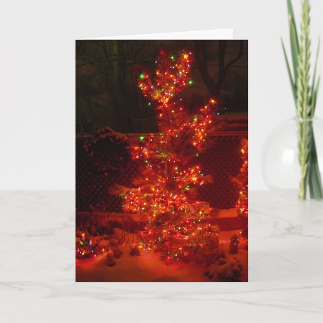 Tarjeta Festiva Iluminar la noche (Anverso)