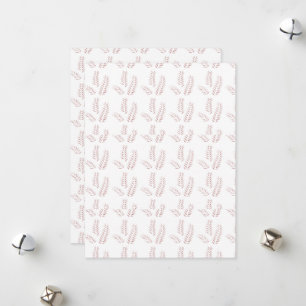 Tarjeta Festiva Ilustracion Botánico Vintage - Arte Floral Elegant