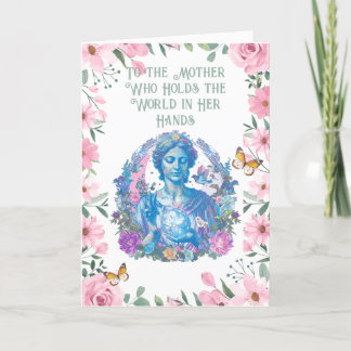 Tarjeta Festiva Ilustración Colorida de la Madre Tierra