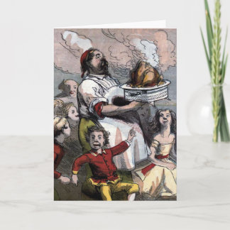 Tarjeta Festiva ilustracion de época "Navidades Turquía"