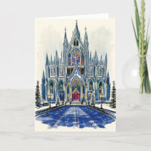 Tarjeta Festiva Ilustración de iglesia