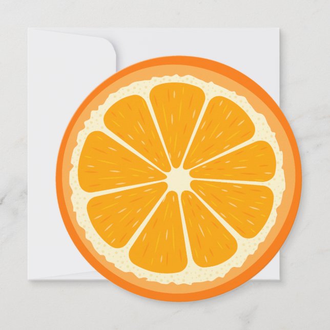 Tarjeta Festiva Ilustracion de jugo de limón Naranja fresco y jugo (Anverso)