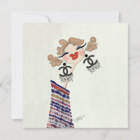Ilustración de moda Charlotte está feliz