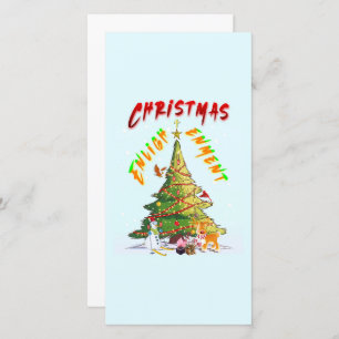 Tarjeta Festiva Ilustración de navidades