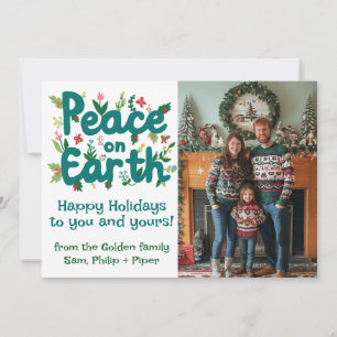 Tarjeta Festiva ILUSTRACION de Navidades de FOTOS PERSONALIZADOS D