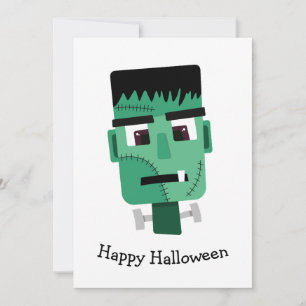 Tarjeta Festiva Ilustración del Monstruo de Frankenstein