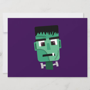 Tarjeta Festiva Ilustración del Monstruo de Frankenstein