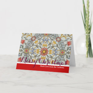 Tarjeta Festiva Ilustracion floral de la flor del círculo de