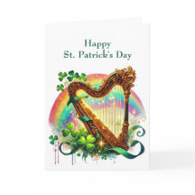 Ilustracion Harp del Día de San Patricio
