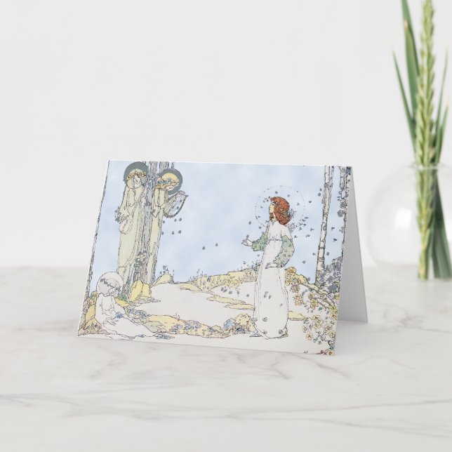 Tarjeta Festiva Ilustracion Jesse Marion King (Anverso)