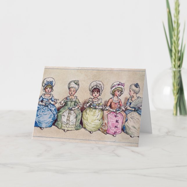 Tarjeta Festiva Ilustracion para el "día de San Valentín del St.", (Anverso)