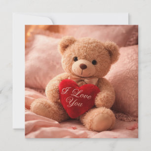 Tarjeta Festiva Ilustración Romántica del Día de San Valentín de O