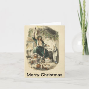 Tarjeta Festiva Ilustraciones del vintage del villancico del