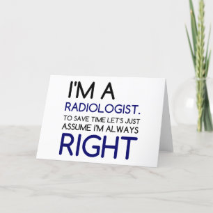 TARJETA FESTIVA I'M A RADIOLOGIST