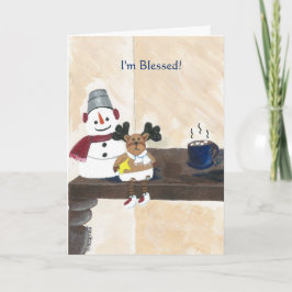 Tarjeta Festiva Im Blessed