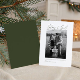 Tarjeta Festiva Imagen cristiana de escritura moderna mínima