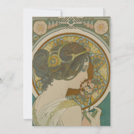 Tarjeta Festiva Imagen de Alphonse Mucha (1899)