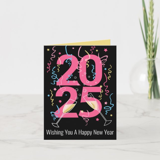 Tarjeta Festiva Imagen de la celebración de Año Nuevo 2022 (Anverso)