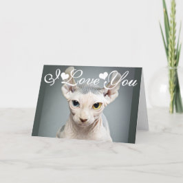 Tarjeta Festiva Imagen de la foto del gato de la esfinge del