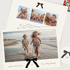 Tarjeta Festiva imagen de navidades alegres con tinta manuscrita d