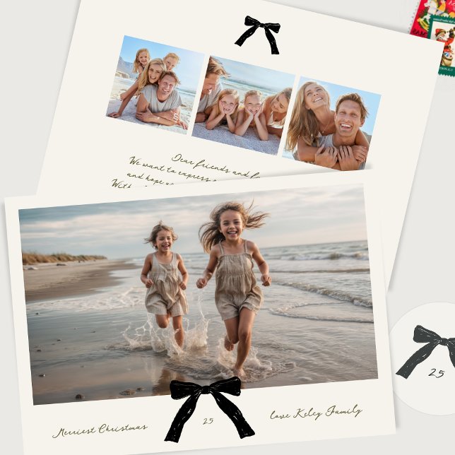 Tarjeta Festiva imagen de navidades alegres con tinta manuscrita d (Subido por el creador)