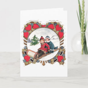 Tarjeta Festiva Imagen de San Valentín de época