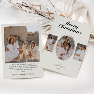 Tarjeta Festiva Imagen elegante de escritura limpia