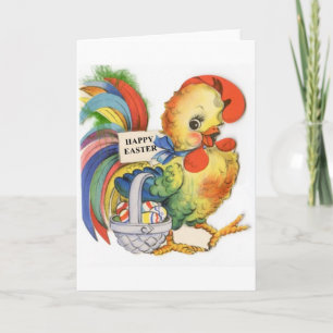 Tarjeta Festiva Imagen vintage de Pascua