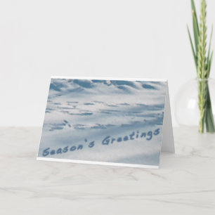 Tarjeta Festiva Imágenes de los saludos de temporada en la nieve