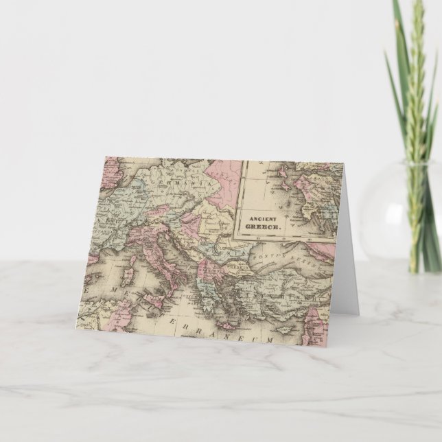 Tarjeta Festiva Imperio Romano, Grecia (Anverso)