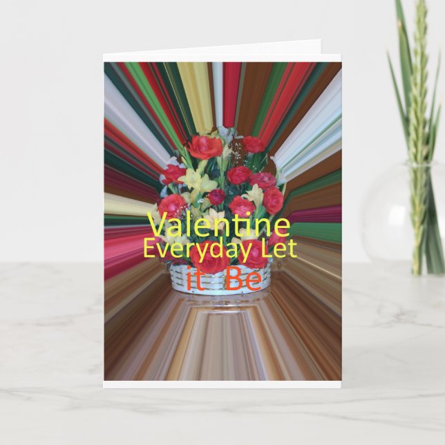Tarjeta Festiva Impresión de arte el día de San Valentín (Anverso)