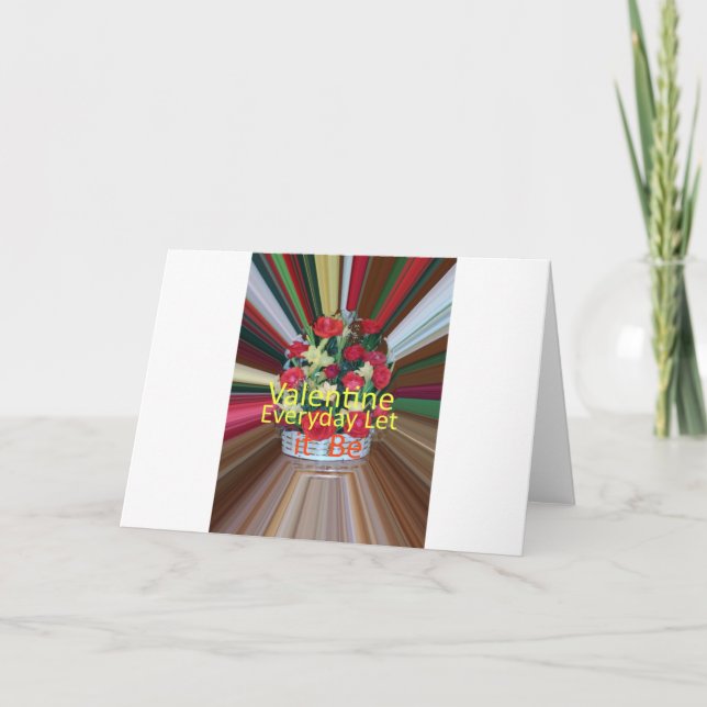 Tarjeta Festiva Impresión de arte el día de San Valentín (Anverso)