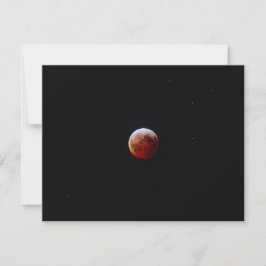 Tarjeta Festiva Impresión fotográfica de la luna completa