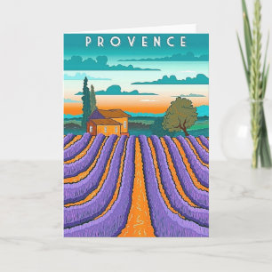 Tarjeta Festiva Impresionante Provenza Francia