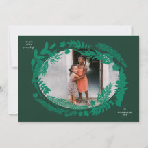 Impresiones botánicas Navidades de marco horizonta