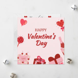 Tarjeta Festiva Impresiones Eco-friendly Valentine gratuitas