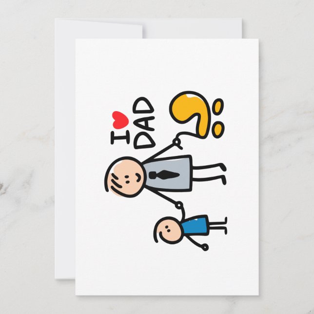 Tarjeta Festiva Imprimir Papa Amor (Anverso)